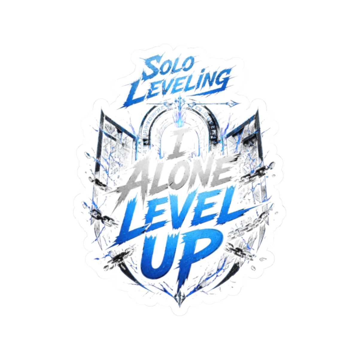 Solo Leveling "I Alone Level Up" Sticker - Official stickers merchandise