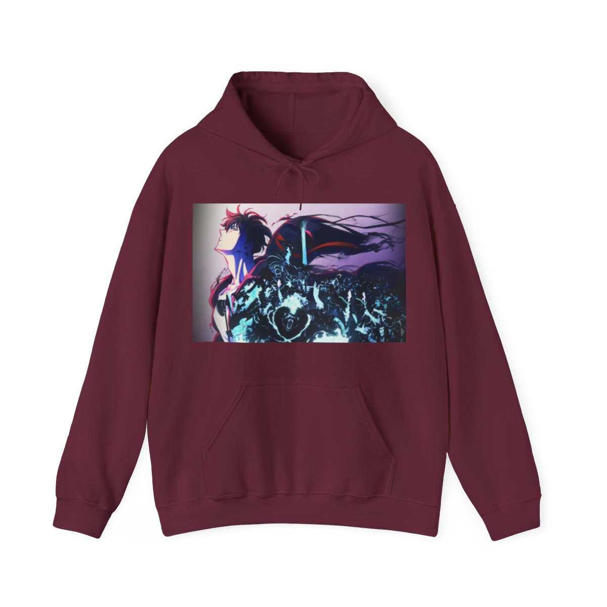 Purple Moon Solo Leveling Guild - Dark Hoodie - alternate angle 3, merchandise