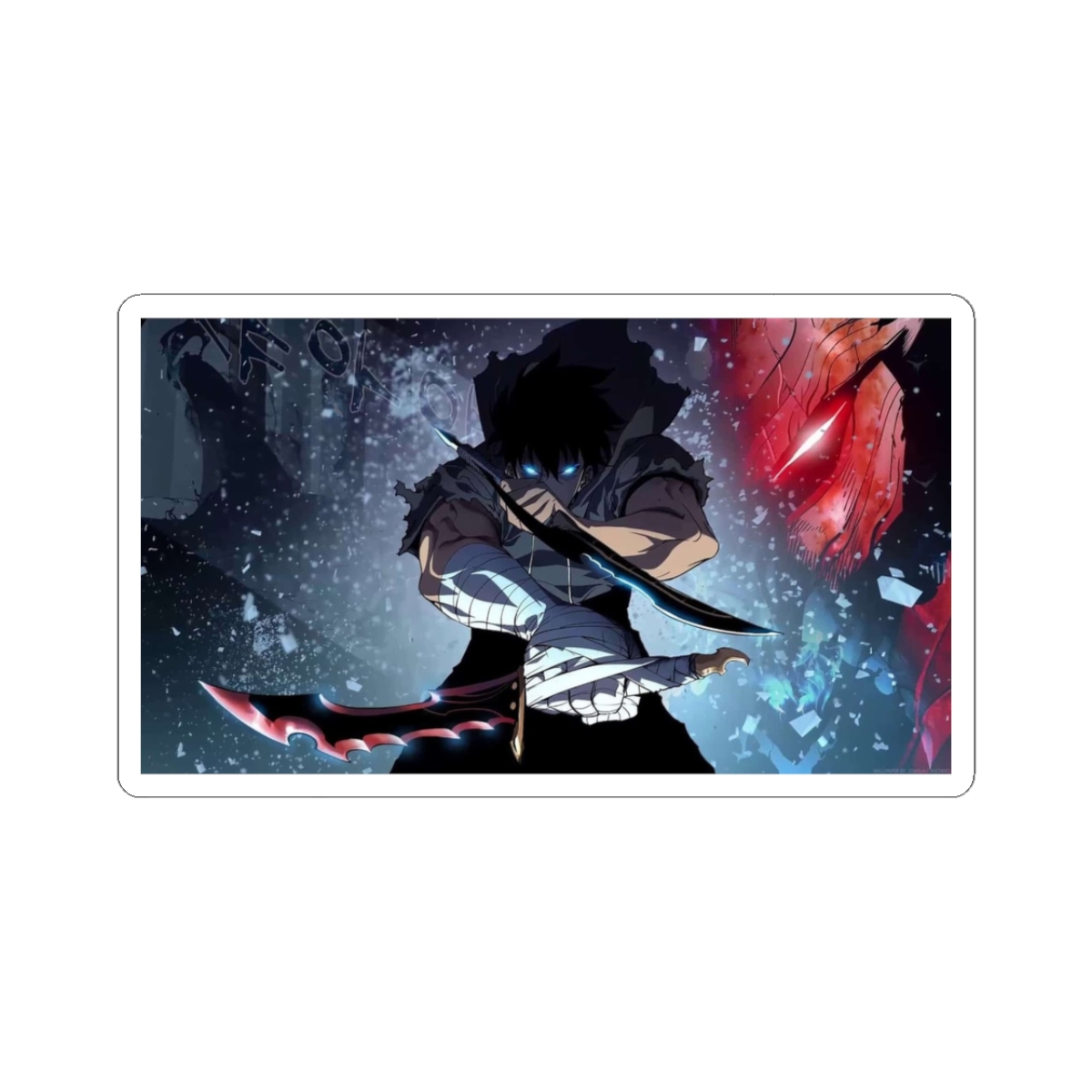Ahjin - Solo Leveling Guild - Dark Sticker - Official stickers merchandise