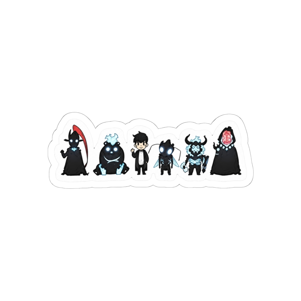 Solo Leveling - The Whole Lil Gang Sticker for Auto, Wall, Laptop, Cell, Truck - Graphic for Windows, Cars, Trucks — official Solo Leveling Stickers