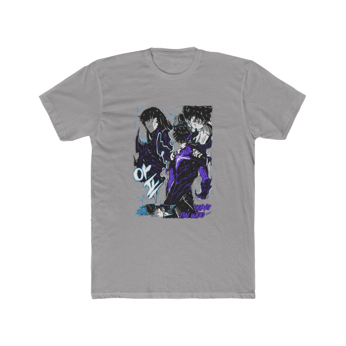 Solo Leveling Jinwoo Sung Anime Manga Art T Shirt - alternate angle 4, merchandise