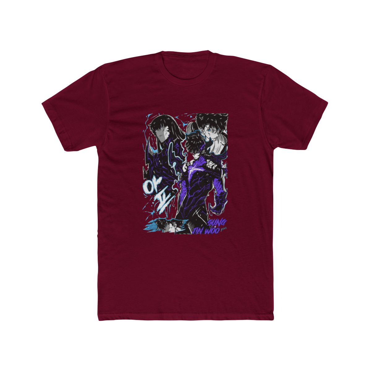 Solo Leveling Jinwoo Sung Anime Manga Art T Shirt - alternate angle 2, merchandise