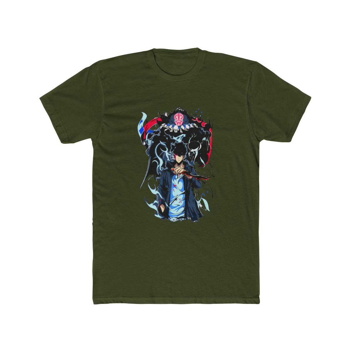 Solo Leveling Sung Jinwoo Arise Anime Manga T Shirt - alternate angle 3, merchandise
