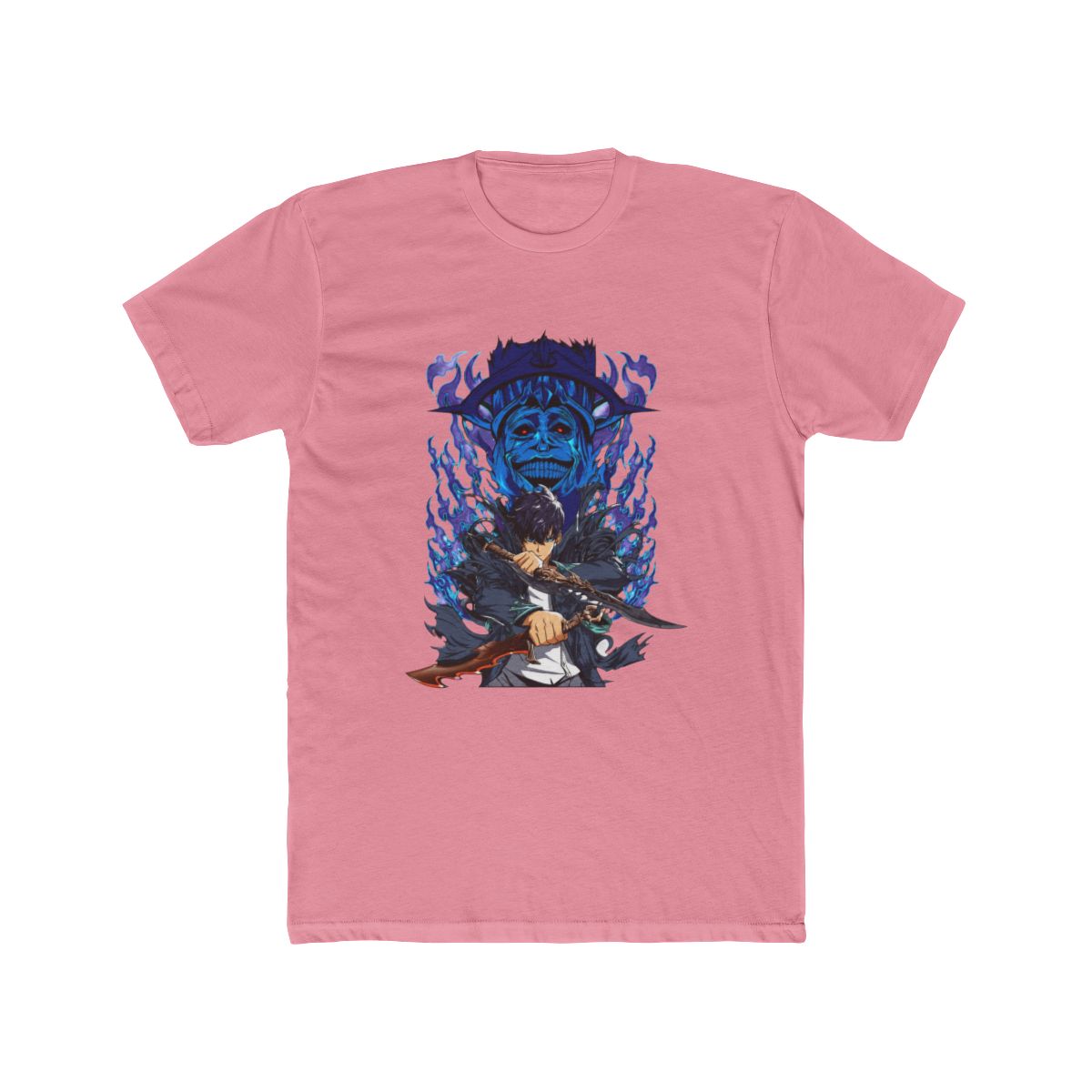Solo Leveling Sung Jinwoo God Statue Shadow T Shirt - alternate angle 3, merchandise