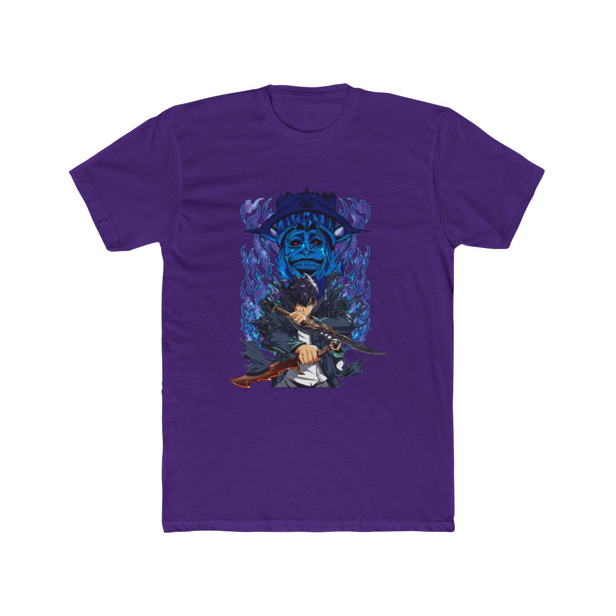 Solo Leveling Sung Jinwoo God Statue Shadow T Shirt - alternate angle 5, merchandise
