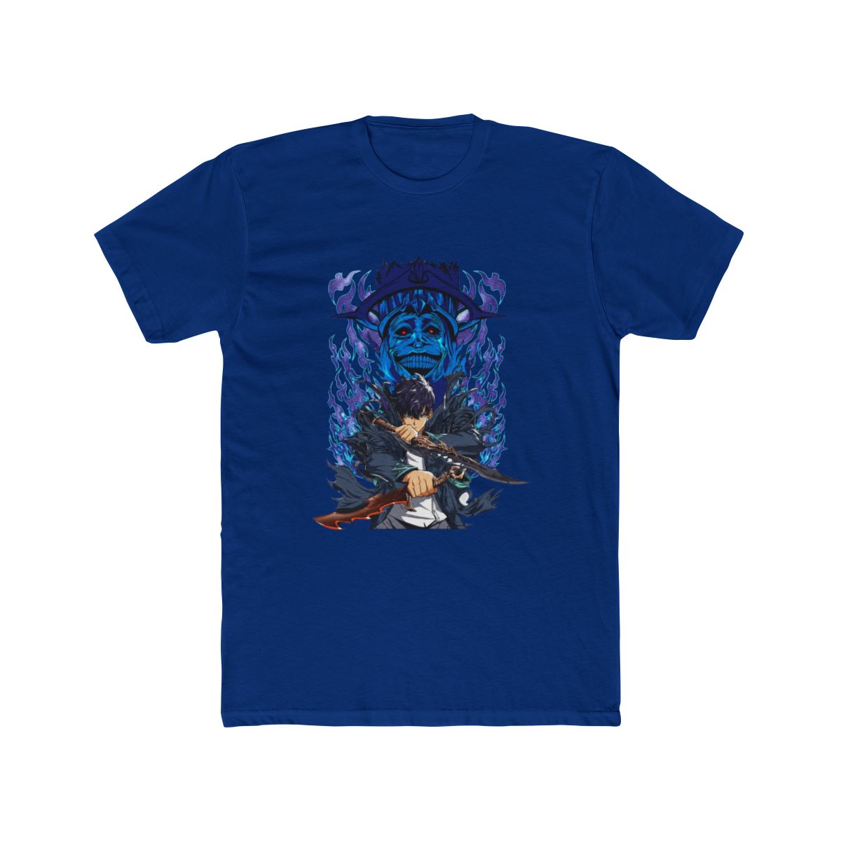 Solo Leveling Sung Jinwoo God Statue Shadow T Shirt - alternate angle 4, merchandise