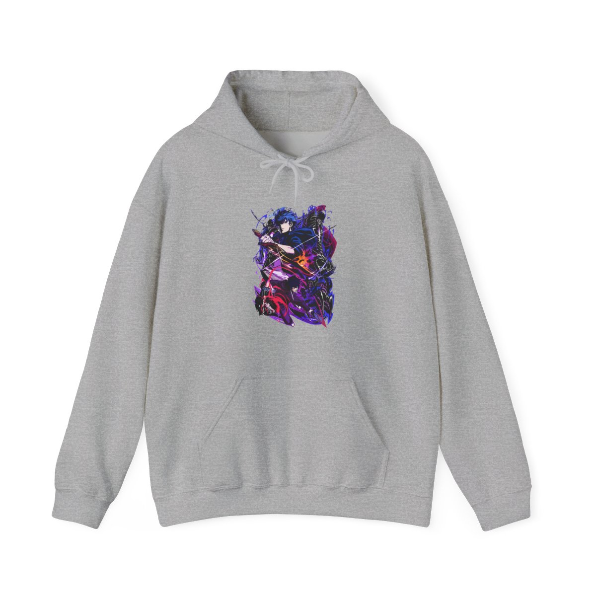 Jinwoo Sung Shadow Monarch Solo Leveling Black Hoodie - alternate angle 3, merchandise