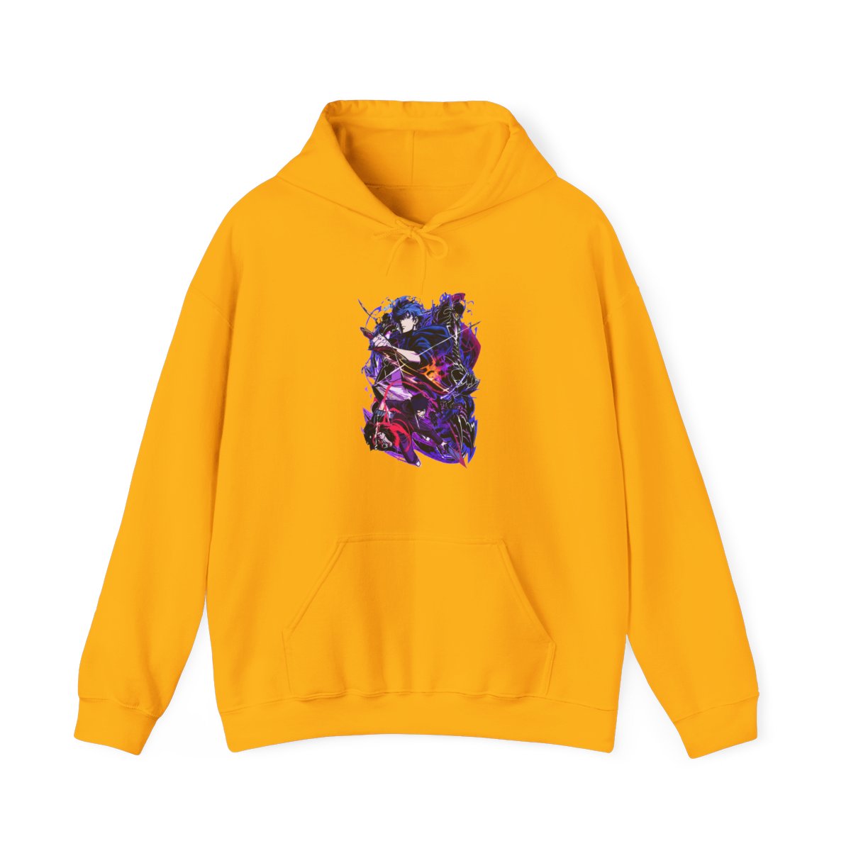 Jinwoo Sung Shadow Monarch Solo Leveling Black Hoodie - alternate angle 4, merchandise